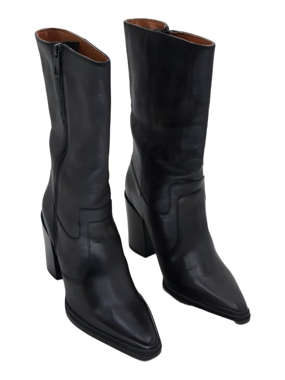 Franco Sarto Jaxon Pointed Western Boots Black Size 6